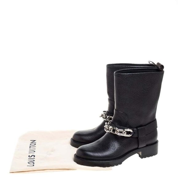 Louis Vuitton Calfskin Chain Outlaw Boots - Picture 2 of 6